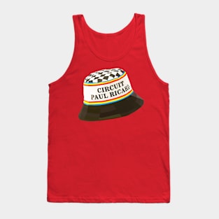 French Chequered Bucket Hat Tank Top